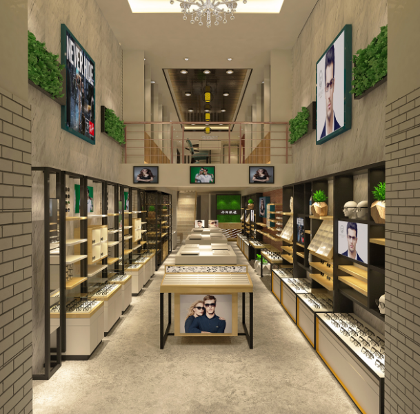 杭州品牌眼鏡店裝修實景效果圖，杭州城西眼鏡店裝修設(shè)計案例分享，杭州專業(yè)眼鏡店裝修方案，杭州正規(guī)眼鏡店裝修裝潢品牌公司，杭州大型眼鏡店裝修設(shè)計展示