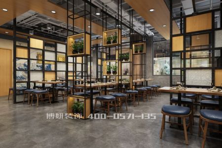 200平方面館裝修設(shè)計案例